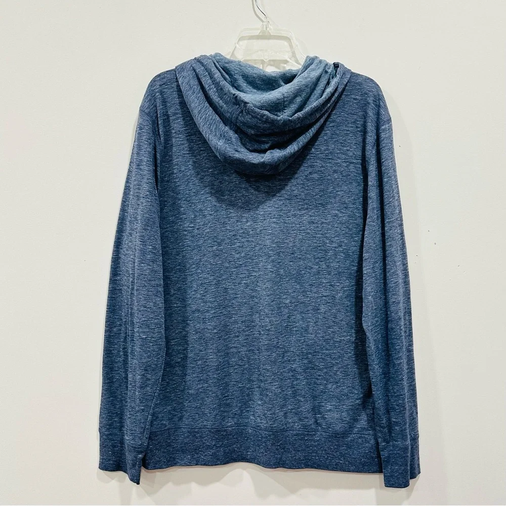Banana Republic “The Vintage T” Mens Hooded Blue Tees‎ Long Sleeve Size XL